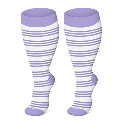 » 2XL-4XL Plus Size Harmonious Flowers Compression Socks (100% off)