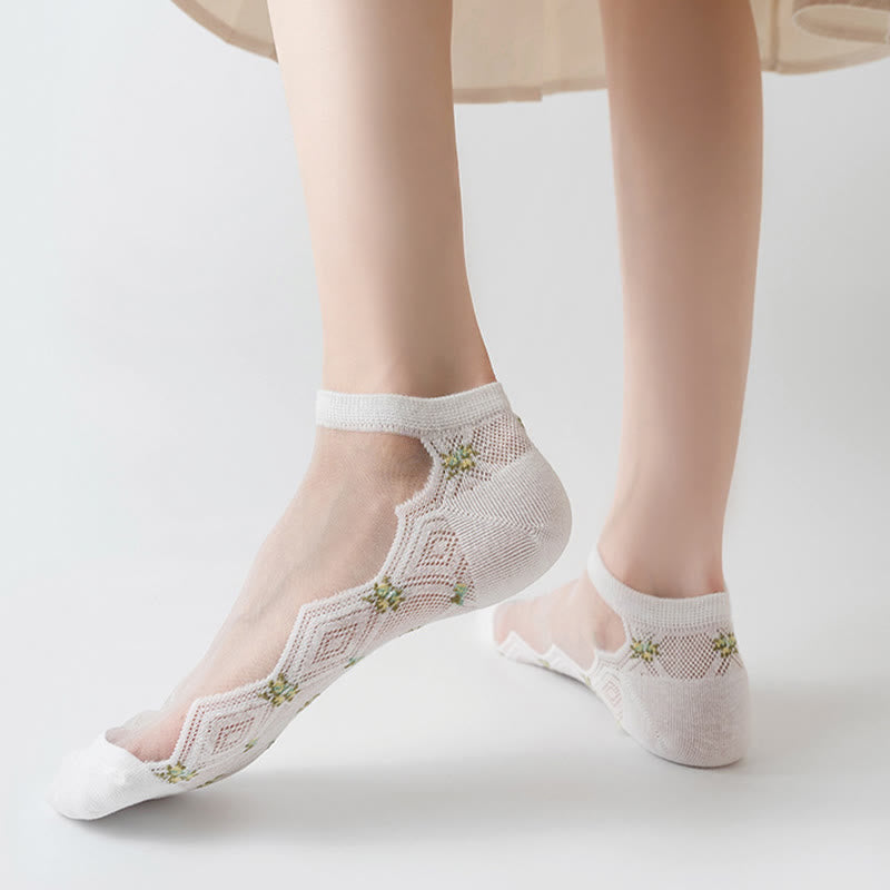 Petal Kissed Ankle Socks(10 Pairs)