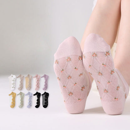 Petal Kissed Ankle Socks(10 Pairs)