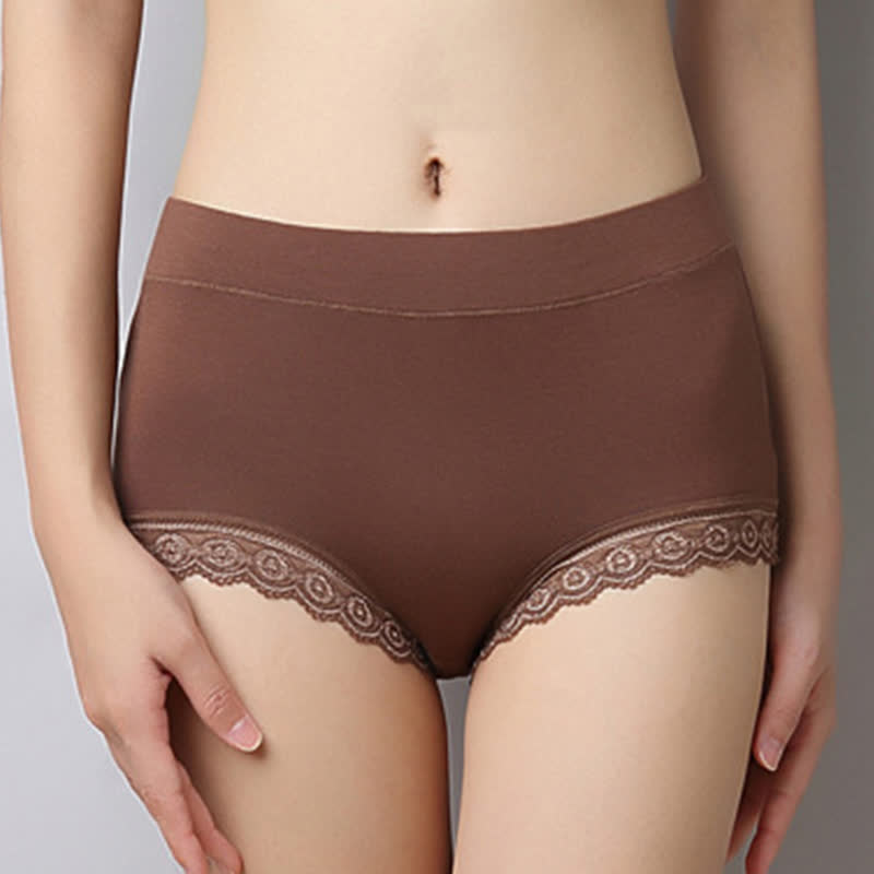 Plus Size Mid-rise Soft Modal Brief(3 Packs)