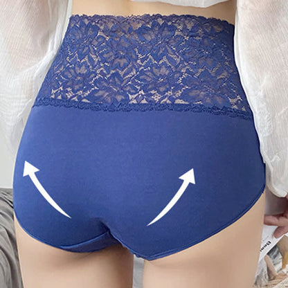 High Waist Lace Shaping Tummy Tuck Brief(3 Packs)