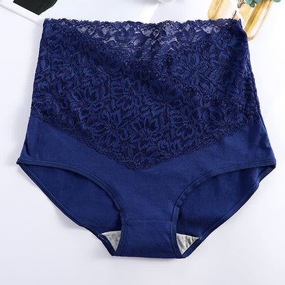 High Waist Lace Shaping Tummy Tuck Brief(3 Packs)