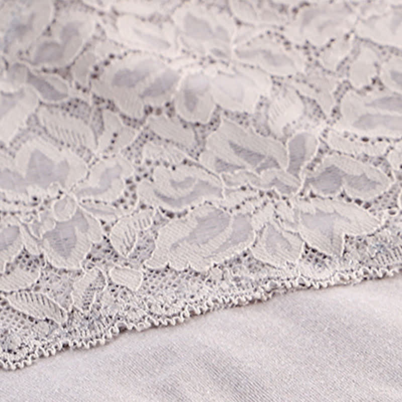 High Waist Lace Shaping Tummy Tuck Brief(3 Packs)