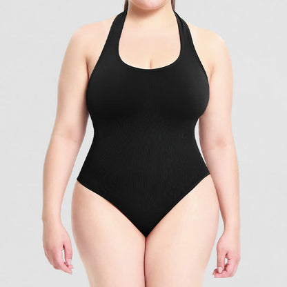 Plusock Halter Neck shapewear Bodysuit