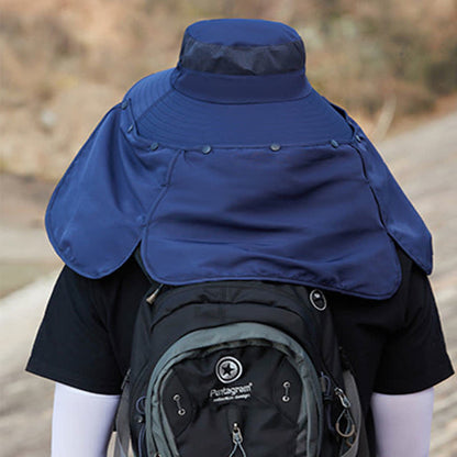Detachable Neck Flap Bucket Hat
