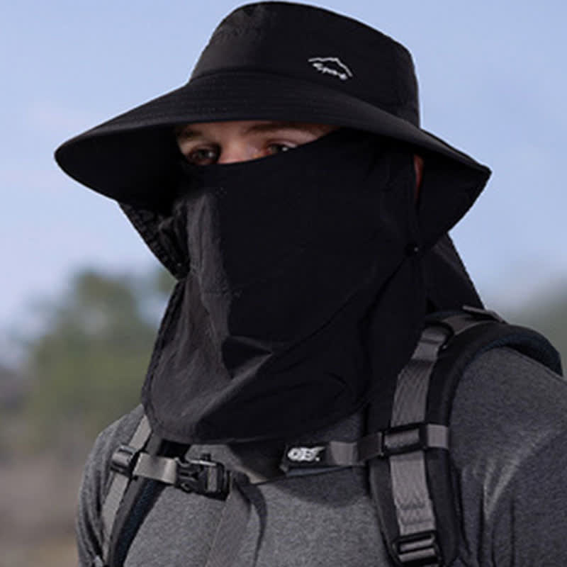 Detachable Face Mask Bucket Hat