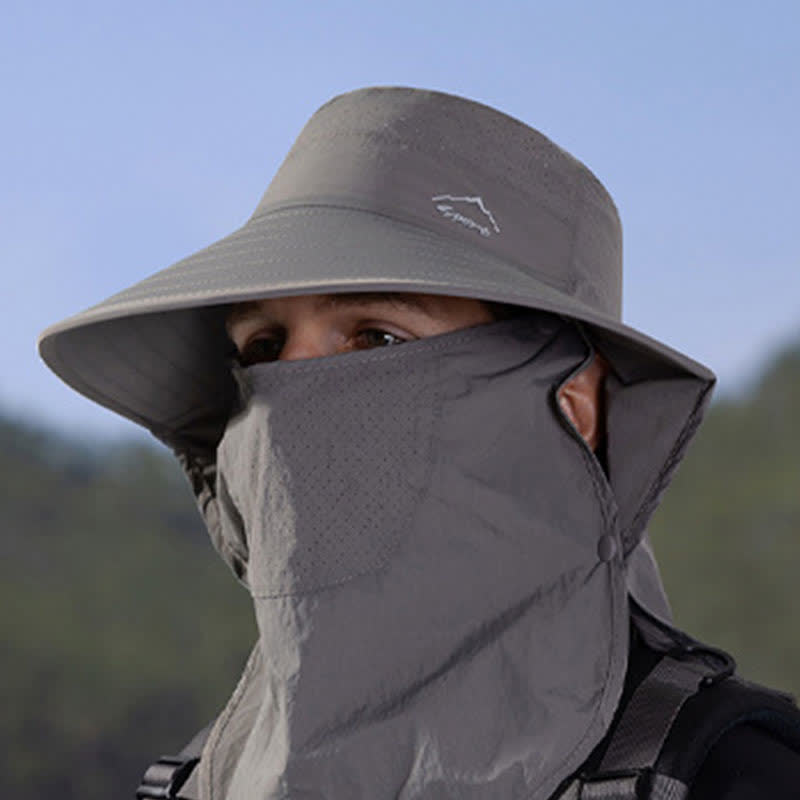 Detachable Face Mask Bucket Hat
