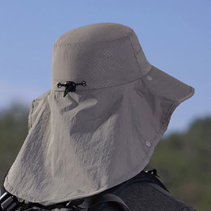 Detachable Face Mask Bucket Hat