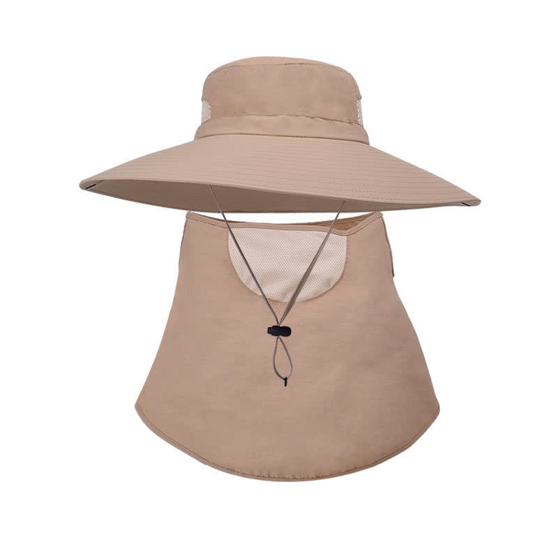 Outdoor Sun Protection Mask Bucket Hat