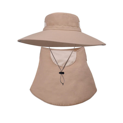 Outdoor Sun Protection Mask Bucket Hat
