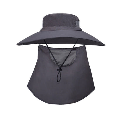 Outdoor Sun Protection Mask Bucket Hat