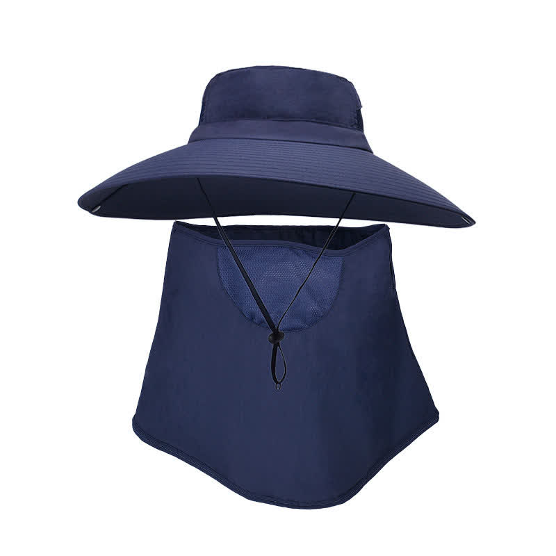 Outdoor Sun Protection Mask Bucket Hat
