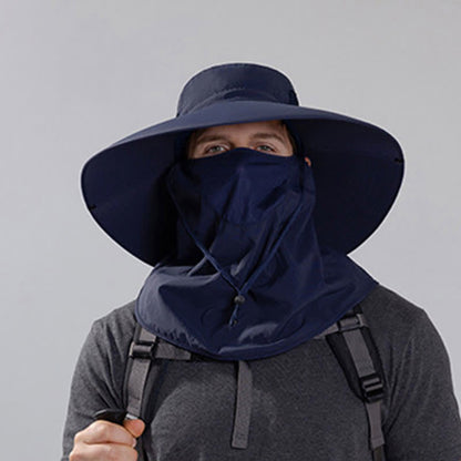 Outdoor Sun Protection Mask Bucket Hat