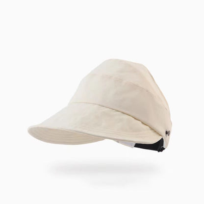 Solid Color Wide Brim Open-Top Hat