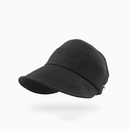 Solid Color Wide Brim Open-Top Hat