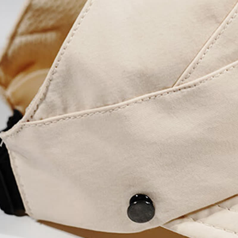 Solid Color Wide Brim Open-Top Hat