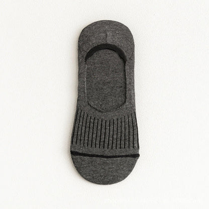 Cotton No-Show Socks with Heel Grips(10 Pairs)