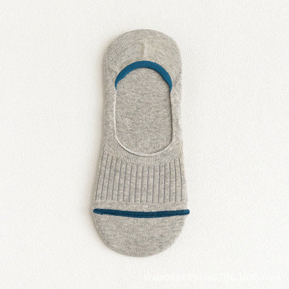 Cotton No-Show Socks with Heel Grips(10 Pairs)