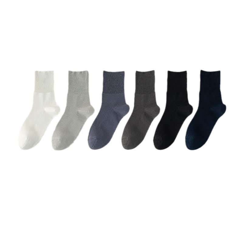 Thin Mesh Breathable Loose Ankle Socks(6 Pairs)