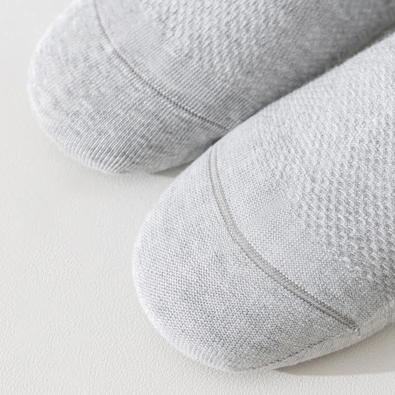 Plus Size Solid Color Breathable Sports Socks(6 Pairs)