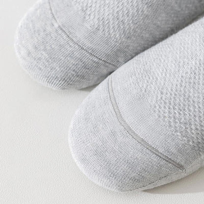 Plus Size Solid Color Breathable Sports Socks(6 Pairs)