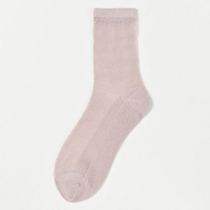 Ultra-thin Breathable Solid Color Mesh Socks(8 Pairs)