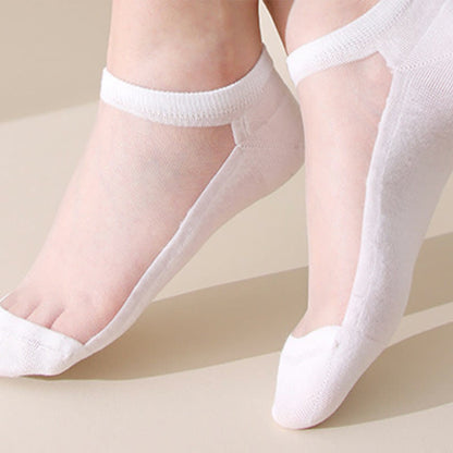 Solid Color Seamless Breathable Invisible Socks(5 Pairs)