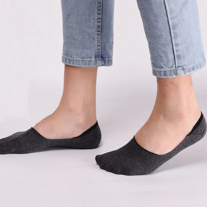 Plus Size Cotton Invisible Socks(5 Pairs)