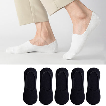 Plus Size Cotton Invisible Socks(5 Pairs)