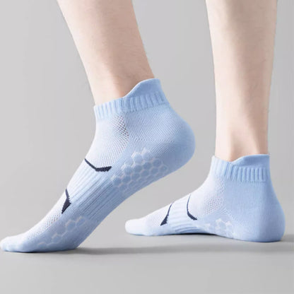 Thin Solid Color Breathable Sweat Absorbent Socks(6 Pairs)
