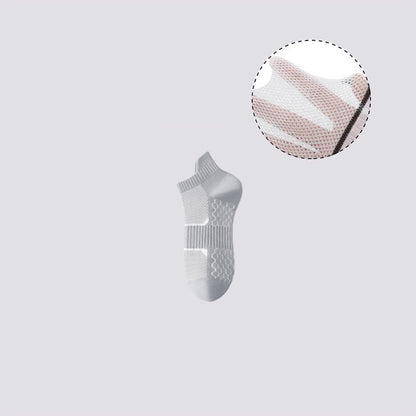Thin Solid Color Breathable Sweat Absorbent Socks(6 Pairs)