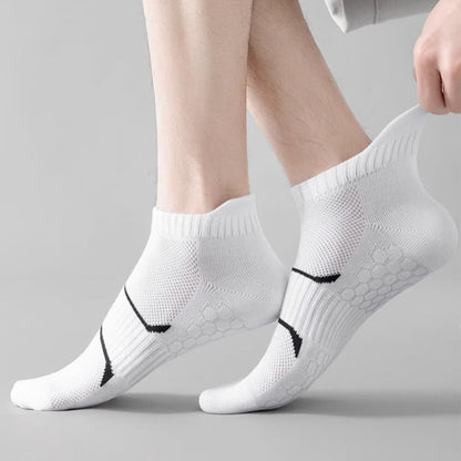 Thin Solid Color Breathable Sweat Absorbent Socks(6 Pairs)