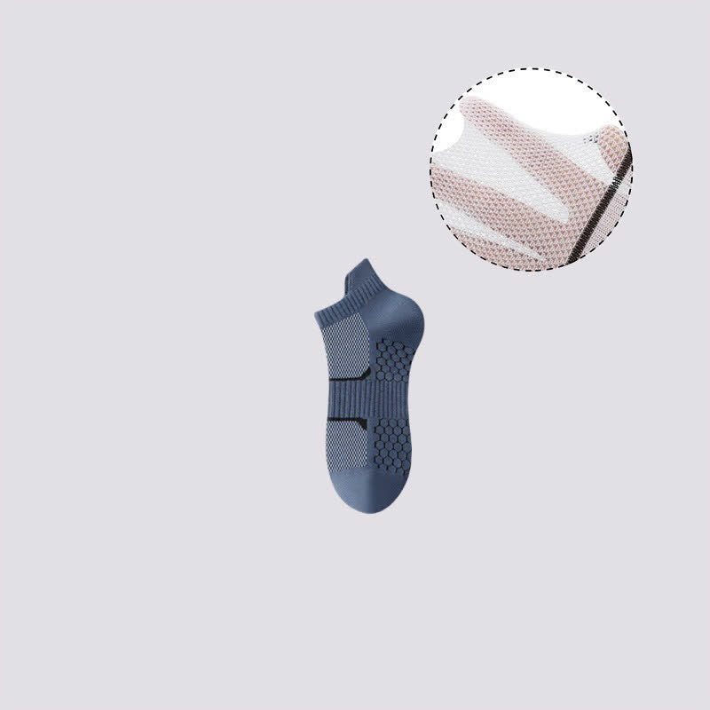 Thin Solid Color Breathable Sweat Absorbent Socks(6 Pairs)