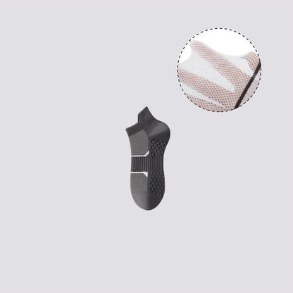 Thin Solid Color Breathable Sweat Absorbent Socks(6 Pairs)