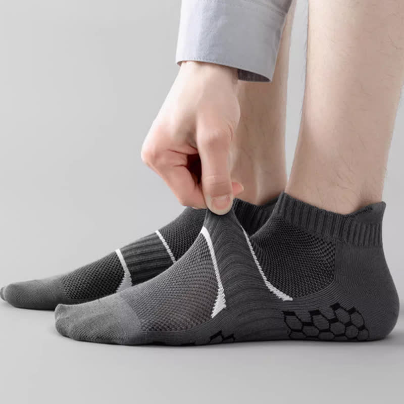 Thin Solid Color Breathable Sweat Absorbent Socks(6 Pairs)
