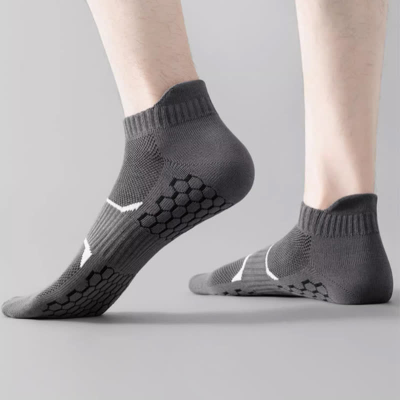 Thin Solid Color Breathable Sweat Absorbent Socks(6 Pairs)