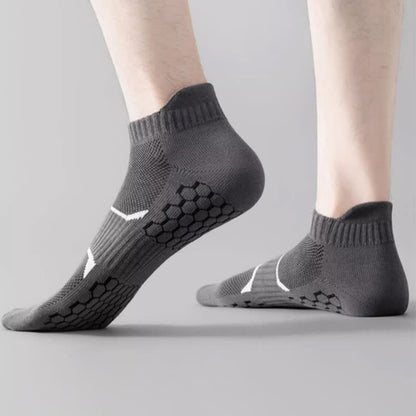 Thin Solid Color Breathable Sweat Absorbent Socks(6 Pairs)
