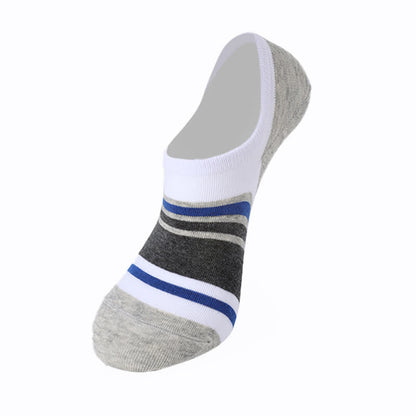 Cotton Striped Non-slip Invisible Socks(6 Pairs)