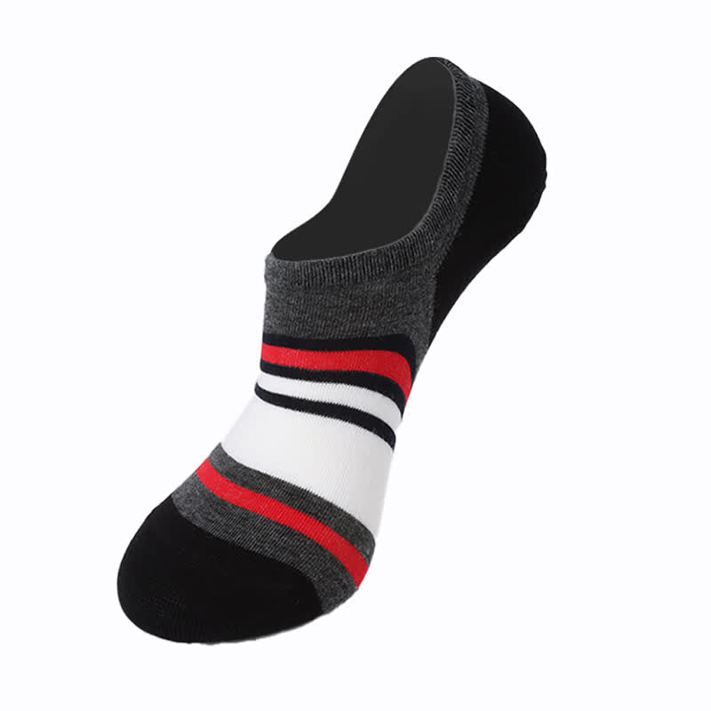Cotton Striped Non-slip Invisible Socks(6 Pairs)
