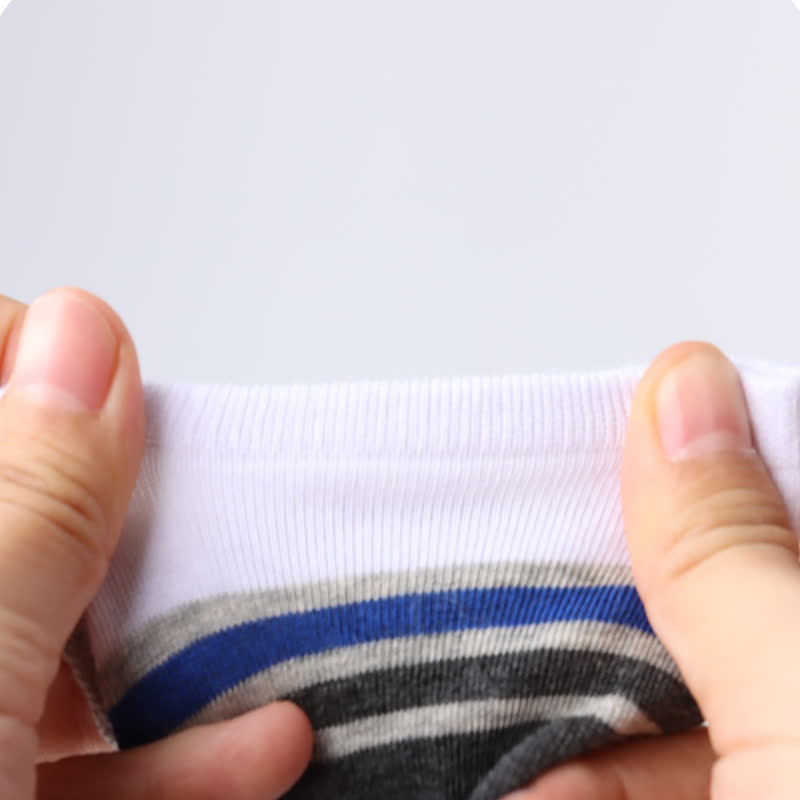 Cotton Striped Non-slip Invisible Socks(6 Pairs)