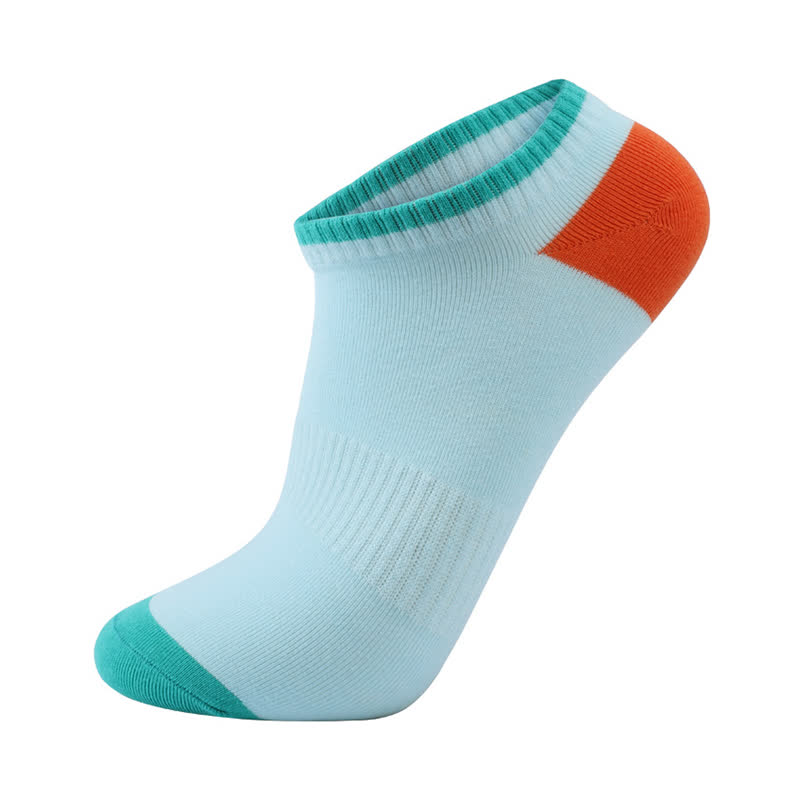 Cotton Colorful Sweat Absorbent Invisible Socks(6 Pairs)