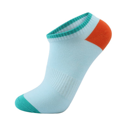 Cotton Colorful Sweat Absorbent Invisible Socks(6 Pairs)