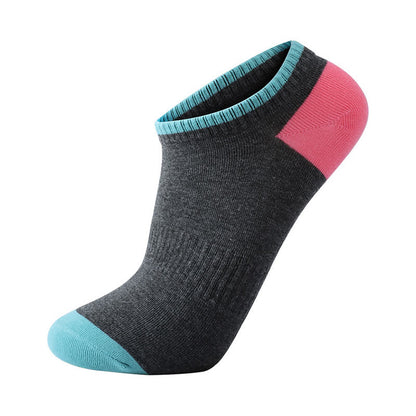 Cotton Colorful Sweat Absorbent Invisible Socks(6 Pairs)
