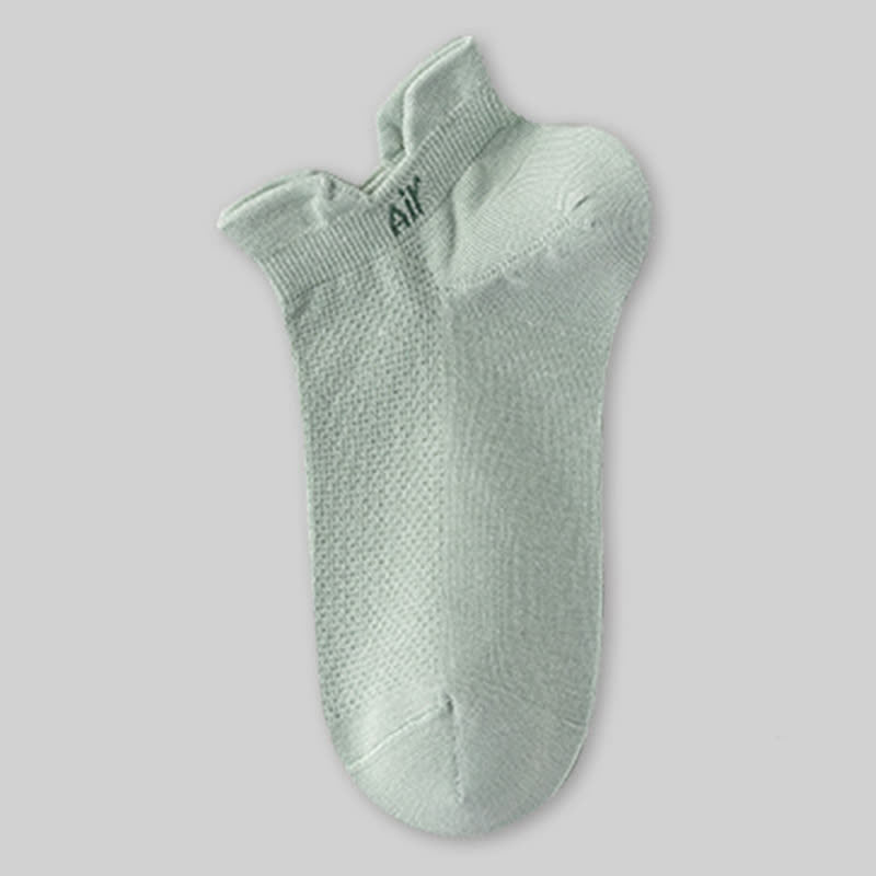 Thin Cotton Sweat-absorbent Breathable Mesh Ankle Socks(6 Pairs)