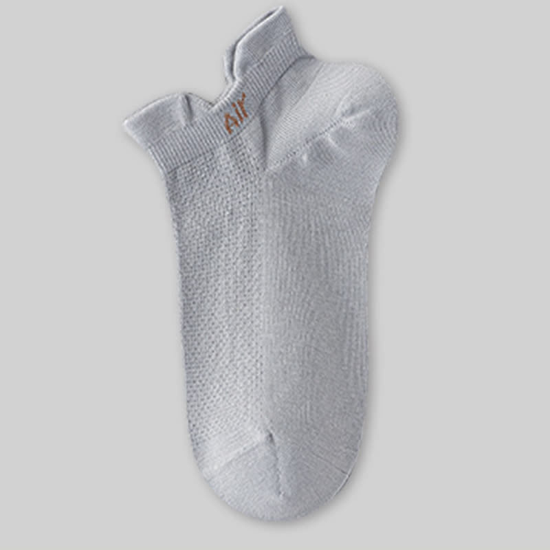 Thin Cotton Sweat-absorbent Breathable Mesh Ankle Socks(6 Pairs)