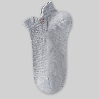 Thin Cotton Sweat-absorbent Breathable Mesh Ankle Socks(6 Pairs)