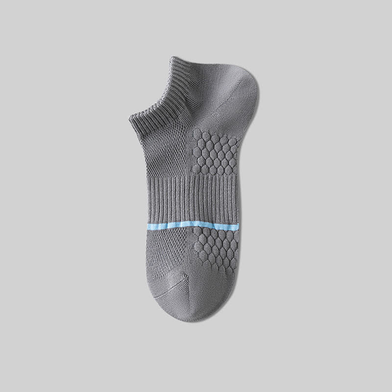 Cotton Mesh Honeycomb Bottom No Show Socks(6 Pairs)