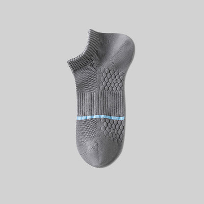 Cotton Mesh Honeycomb Bottom No Show Socks(6 Pairs)