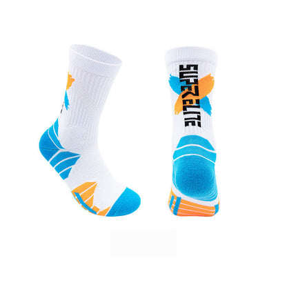 Color-Block Cushioned Support Basketball Quarter Socks(7 Pairs)