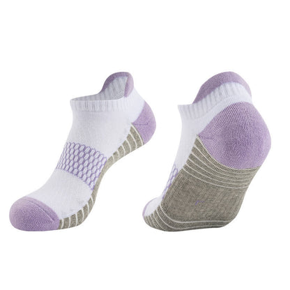 Plusock Cotton Sweat-absorbent Breathable Running Ankle Socks(6 Pairs)